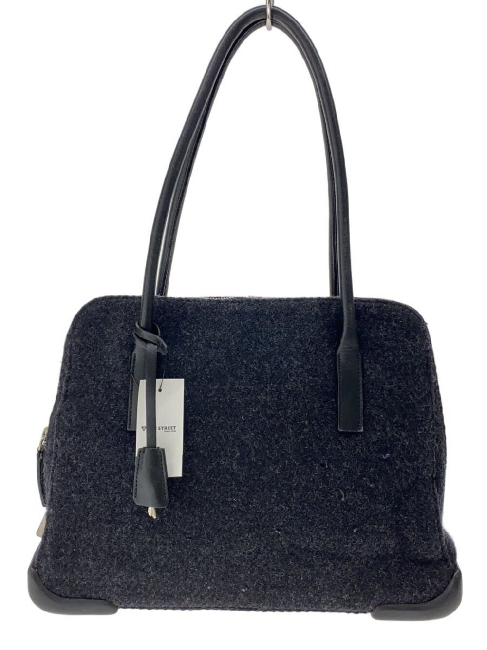 Prada Tote Bag Wool Black